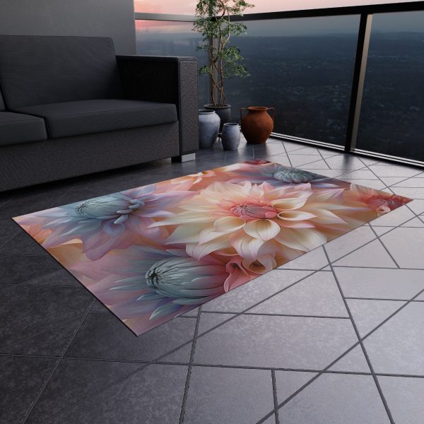 Pastel Fantasy Baroque Floral 01 - Outdoor Rug - Image 12