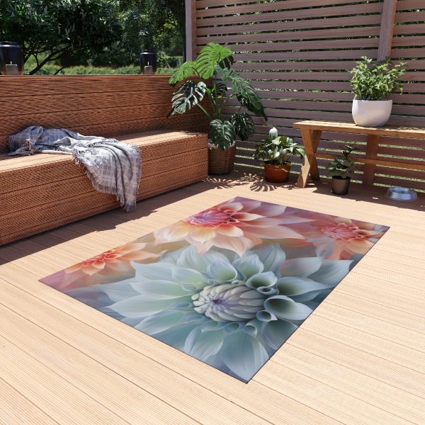 Pastel Fantasy Baroque Floral 02 - Outdoor Rug - Image 11