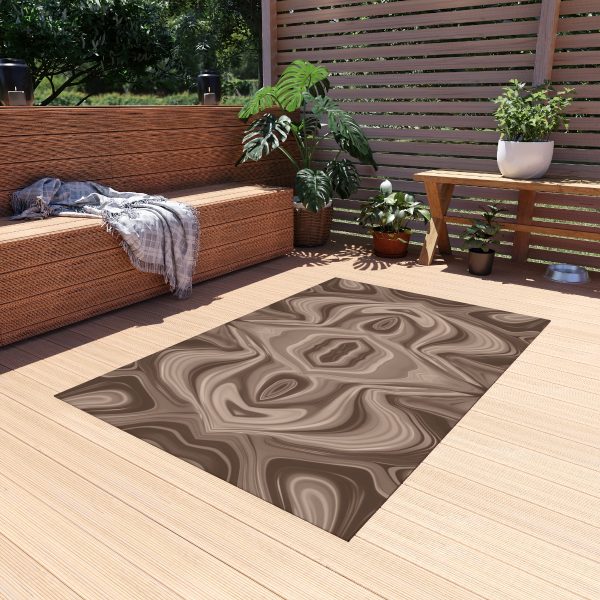 Lipnotic Kaleidoscope Background In Almondine 03 - Outdoor Rug - Image 15