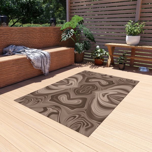 Lipnotic Kaleidoscope Background In Almondine 04 - Outdoor Rug - Image 11