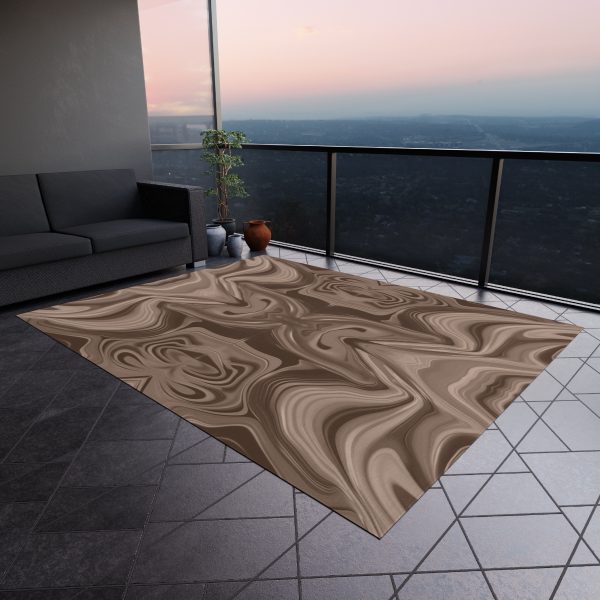 Lipnotic Kaleidoscope Background In Almondine 01 - Outdoor Rug - Image 4