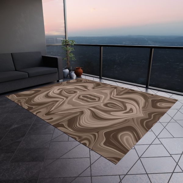 Lipnotic Kaleidoscope Background In Almondine 03 - Outdoor Rug - Image 4