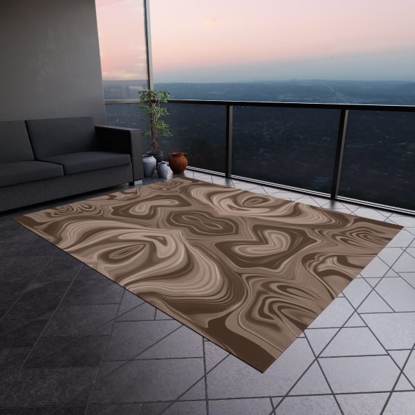 Lipnotic Kaleidoscope Background In Almondine 04 - Outdoor Rug - Image 20