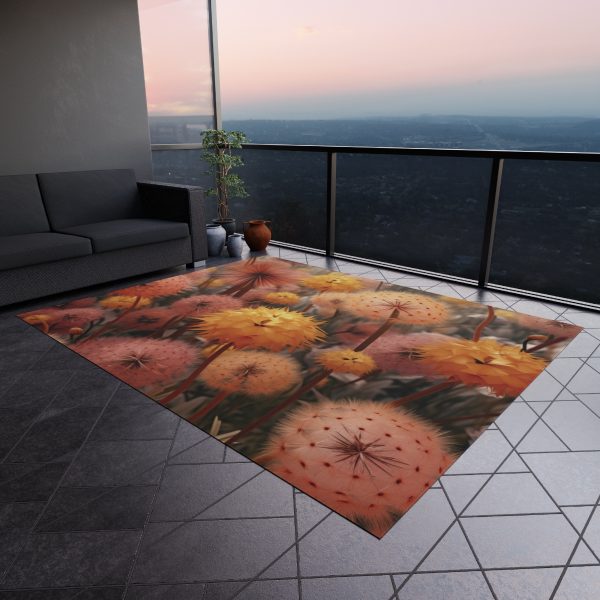 Autumn Dandelion Dream - Outdoor Rug - Image 4