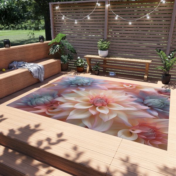 Pastel Fantasy Baroque Floral 01 - Outdoor Rug - Image 19