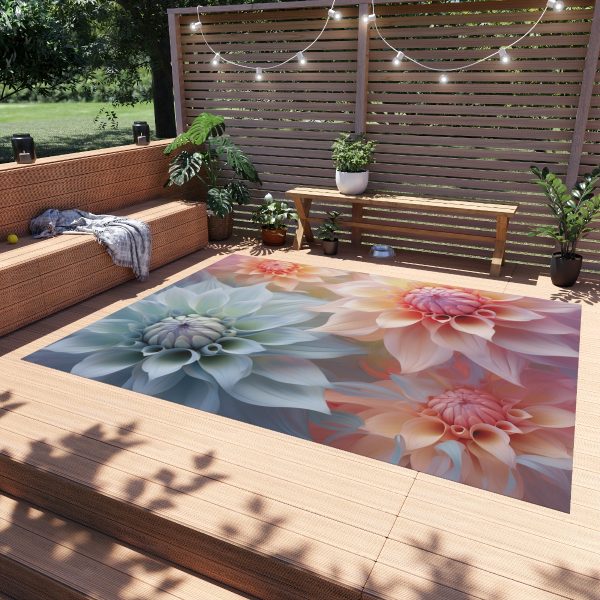 Pastel Fantasy Baroque Floral 02 - Outdoor Rug - Image 19