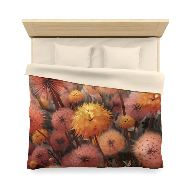 Autumn Dandelion Dream - Microfiber Duvet Cover