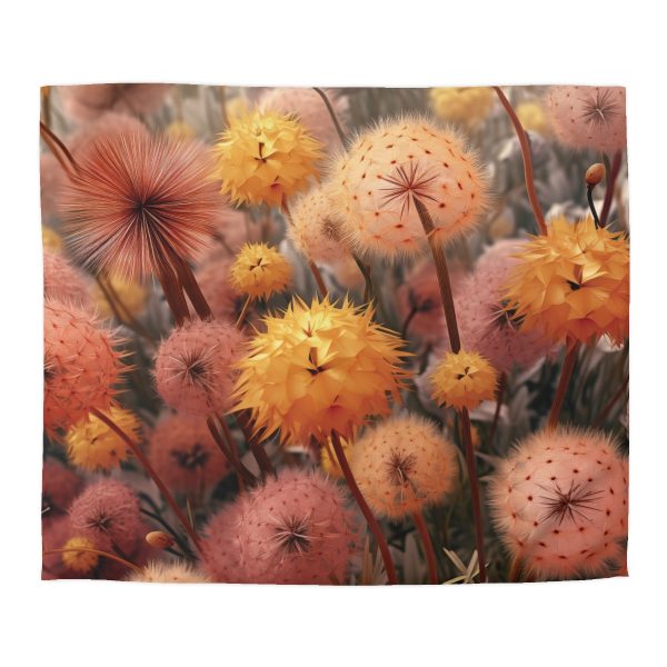 Autumn Dandelion Dream - Microfiber Duvet Cover - Image 2