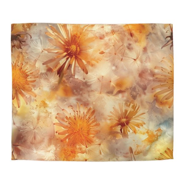 Dandelion Amber Inclusion Print - Microfiber Duvet Cover - Image 2