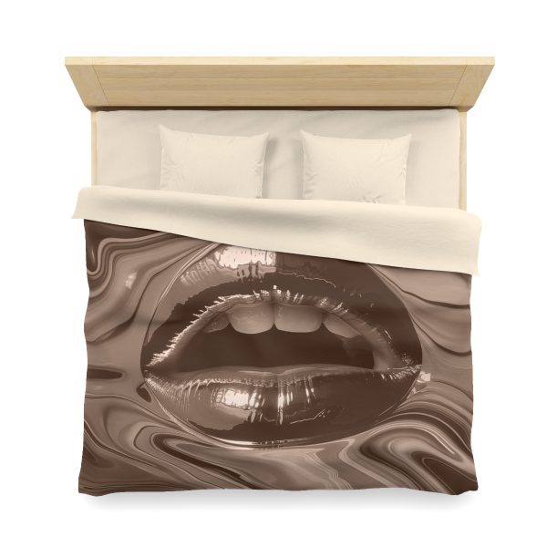 Lipnotic In Almondine - Microfiber Duvet Cover