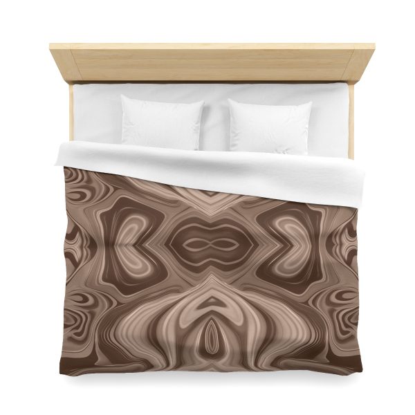 Lipnotic Kaleidoscope Background In Almondine 04 - Microfiber Duvet Cover - Image 23