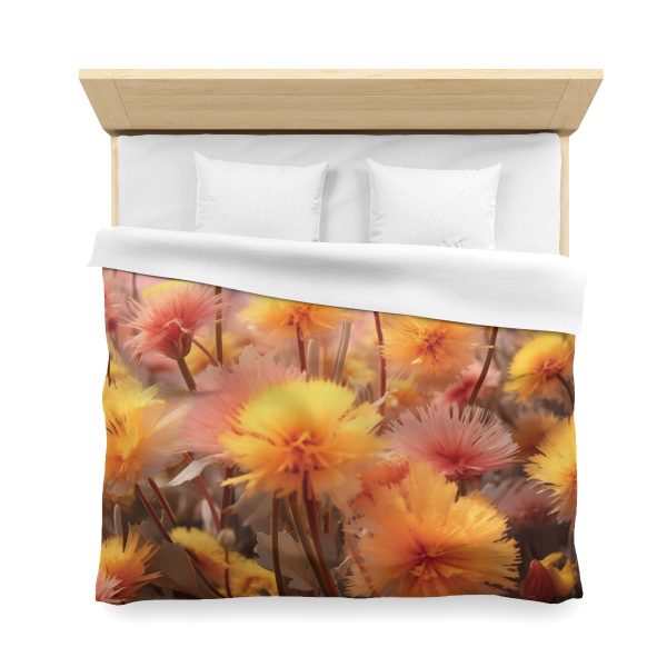 Fuzzy Dandelion Fantasy - Microfiber Duvet Cover