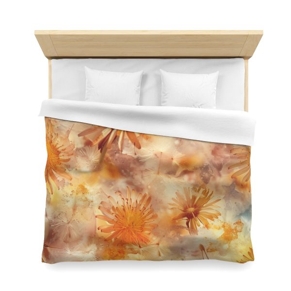 Dandelion Amber Inclusion Print - Microfiber Duvet Cover - Image 23