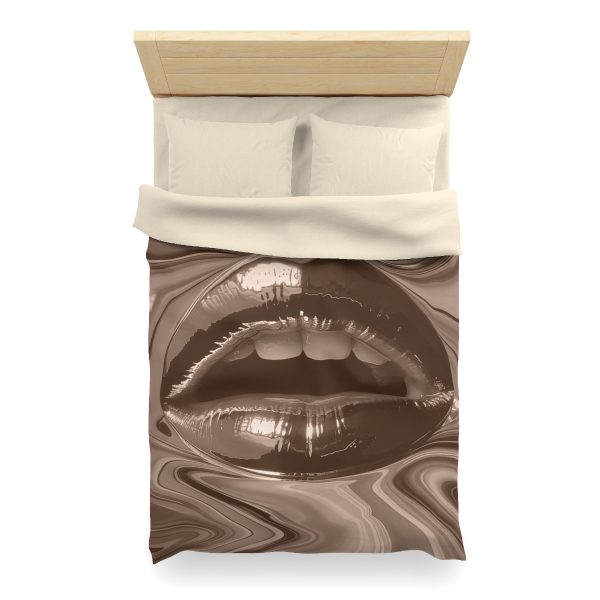 Lipnotic In Almondine - Microfiber Duvet Cover - Image 11