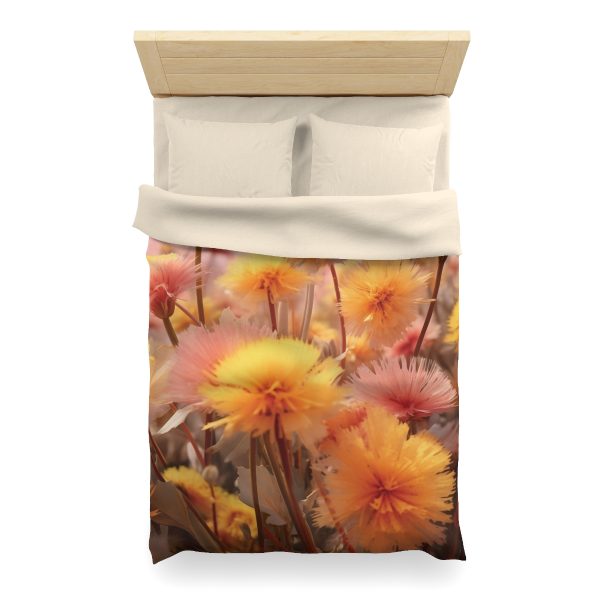 Fuzzy Dandelion Fantasy - Microfiber Duvet Cover - Image 11