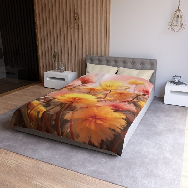 Fuzzy Dandelion Fantasy - Microfiber Duvet Cover - Image 12