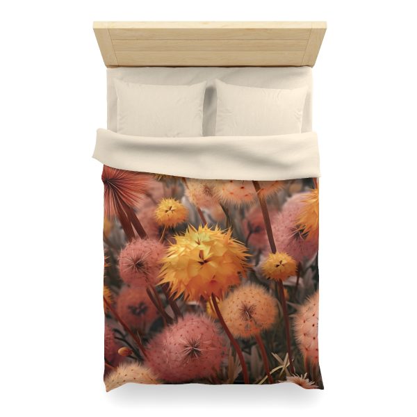 Autumn Dandelion Dream - Microfiber Duvet Cover - Image 11