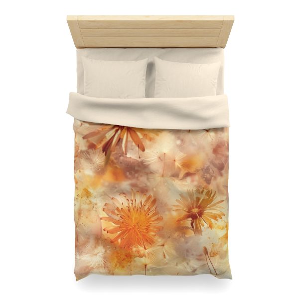 Dandelion Amber Inclusion Print - Microfiber Duvet Cover - Image 11