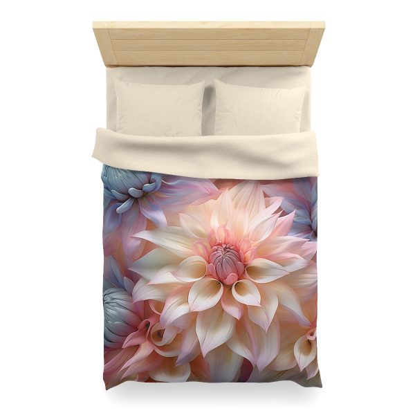 Pastel Fantasy Baroque Floral 01 - Microfiber Duvet Cover - Image 11