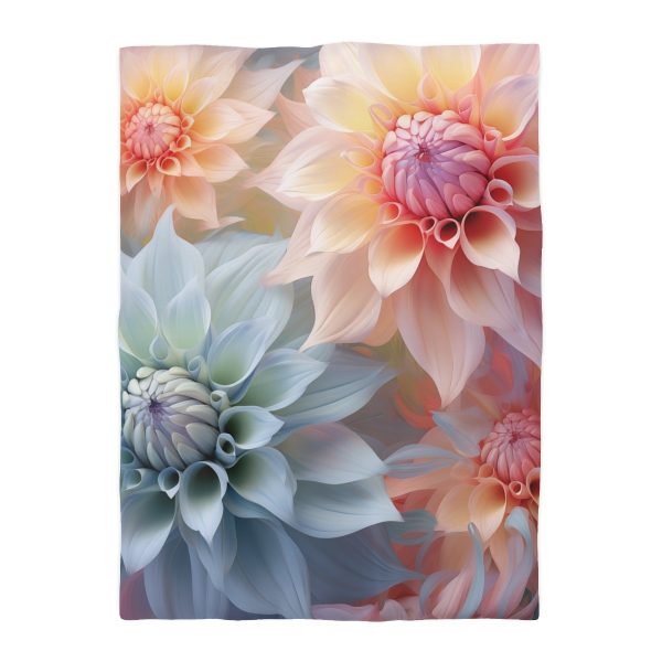 Pastel Fantasy Baroque Floral 02 - Microfiber Duvet Cover - Image 10