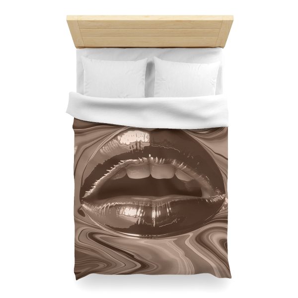 Lipnotic In Almondine - Microfiber Duvet Cover - Image 14