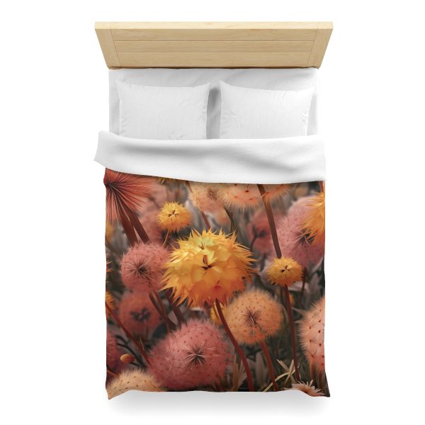 Autumn Dandelion Dream - Microfiber Duvet Cover - Image 14