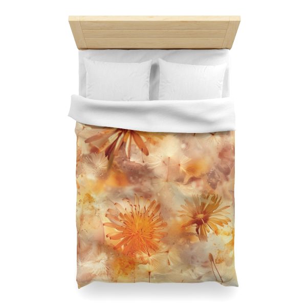 Dandelion Amber Inclusion Print - Microfiber Duvet Cover - Image 14