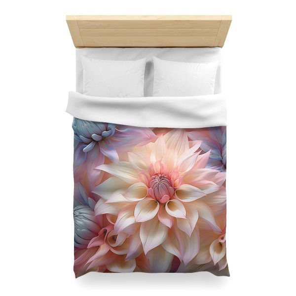 Pastel Fantasy Baroque Floral 01 - Microfiber Duvet Cover - Image 14