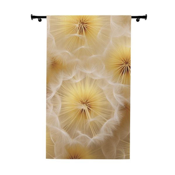 Dandelion Down Motif - Single Panel Blackout Window Curtains (1 Piece)