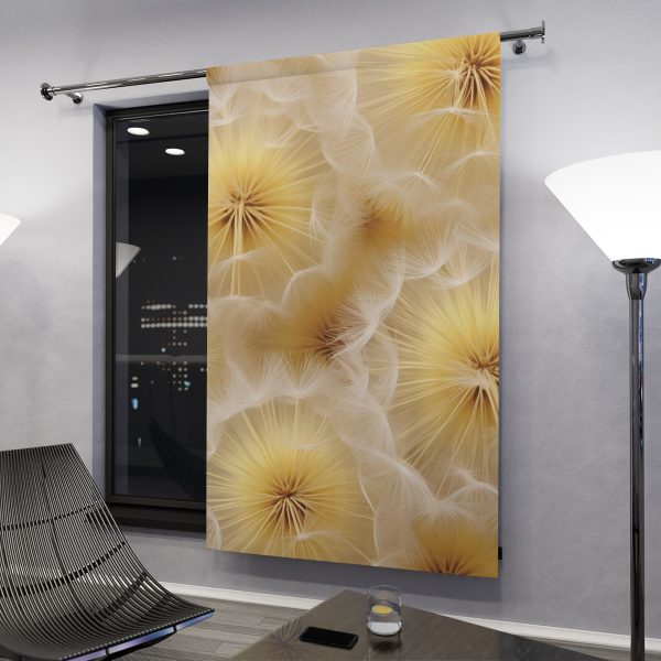 Dandelion Down Motif - Left Side Blackout Window Curtains (1 Piece) - Image 3