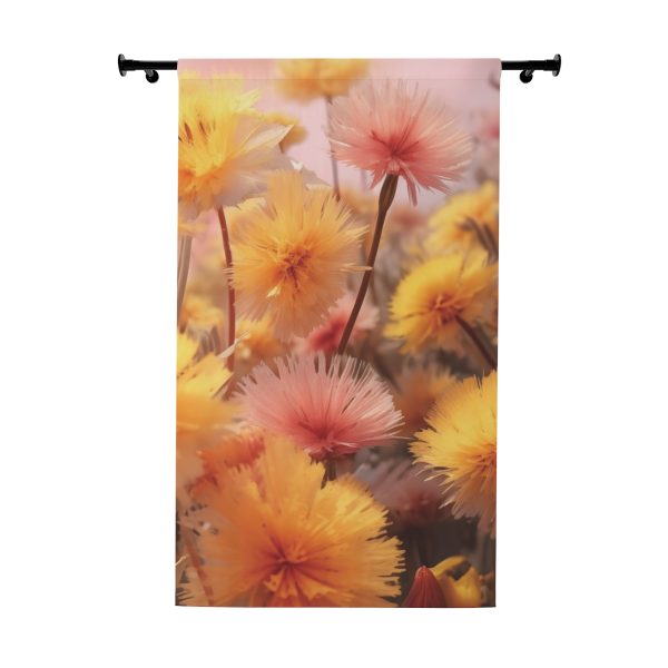 Fuzzy Dandelion Fantasy - Right Side Blackout Window Curtains (1 Piece)