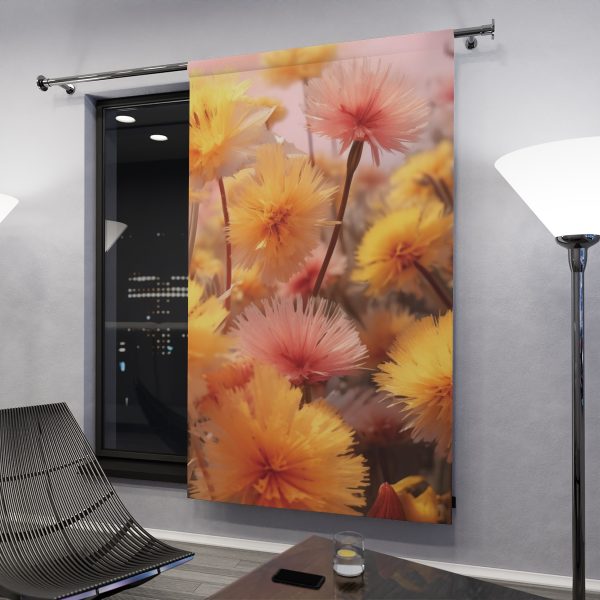 Fuzzy Dandelion Fantasy - Right Side Blackout Window Curtains (1 Piece) - Image 3