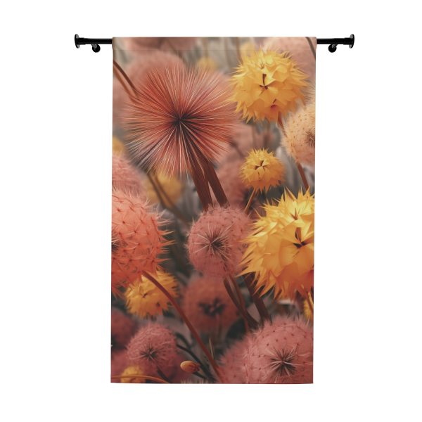 Autumn Dandelion Dream - Left Side Blackout Window Curtains (1 Piece)