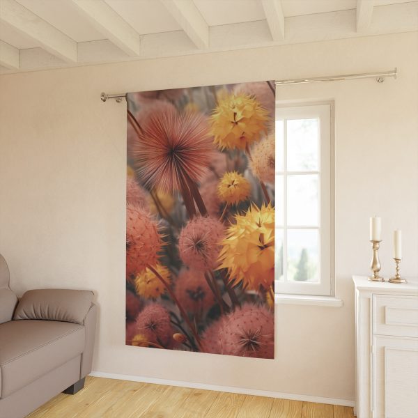 Autumn Dandelion Dream - Left Side Blackout Window Curtains (1 Piece) - Image 2