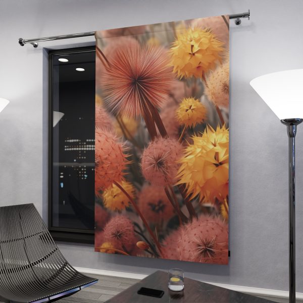 Autumn Dandelion Dream - Left Side Blackout Window Curtains (1 Piece) - Image 3