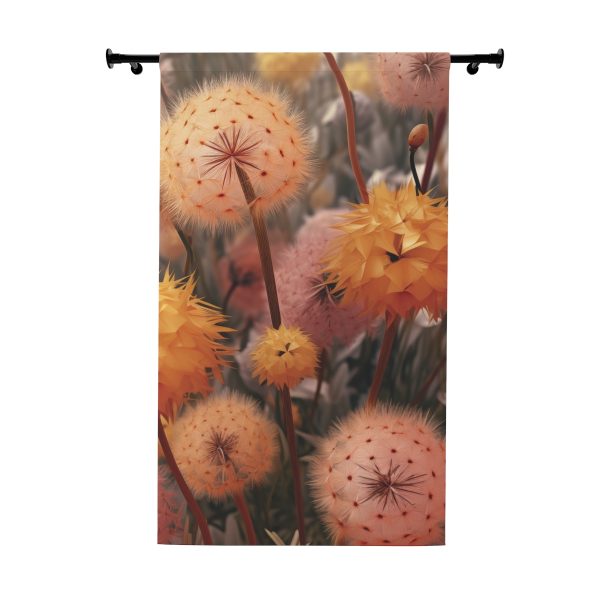 Autumn Dandelion Dream - Right Side Blackout Window Curtains (1 Piece)