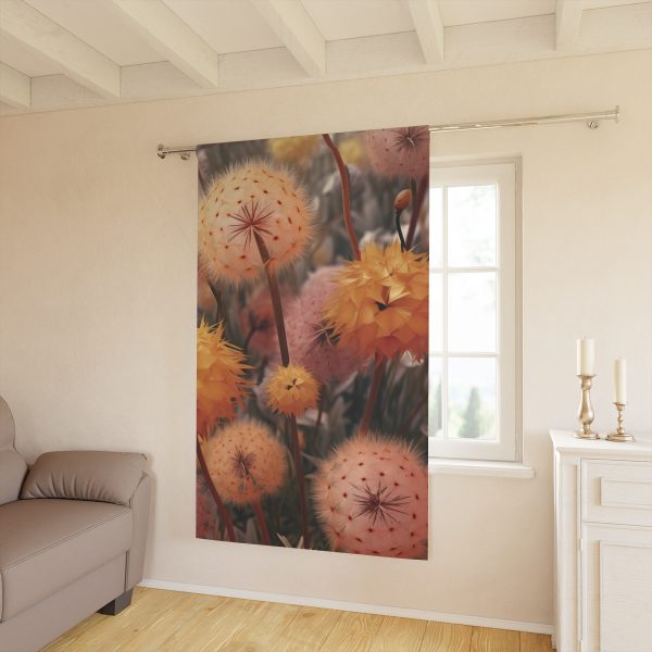 Autumn Dandelion Dream - Right Side Blackout Window Curtains (1 Piece) - Image 2