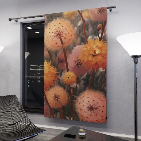 Autumn Dandelion Dream - Right Side Blackout Window Curtains (1 Piece) - Image 3