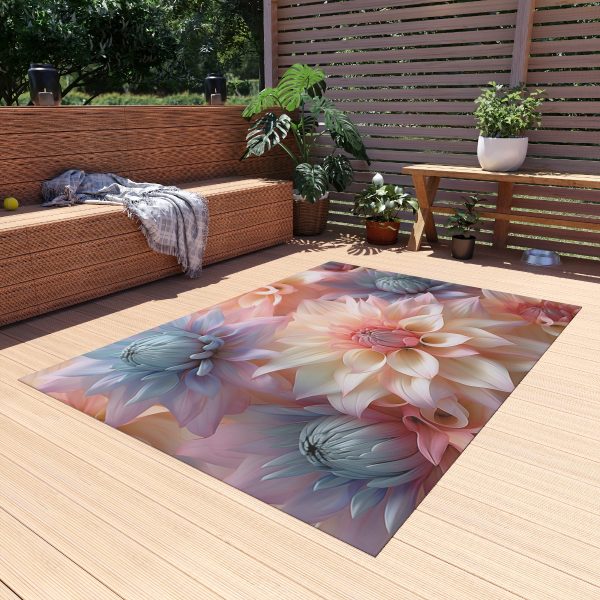 Pastel Fantasy Baroque Floral 01 - Outdoor Rug - Image 15