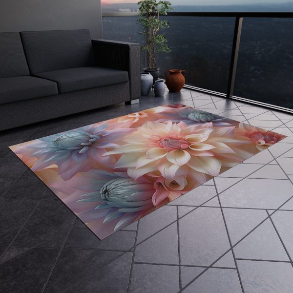 Pastel Fantasy Baroque Floral 01 - Outdoor Rug - Image 16