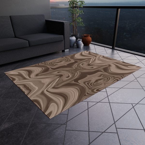 Lipnotic Kaleidoscope Background In Almondine 01 - Outdoor Rug - Image 20