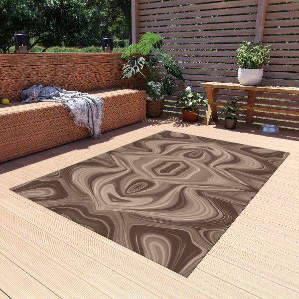 Lipnotic Kaleidoscope Background In Almondine 03 - Outdoor Rug - Image 19