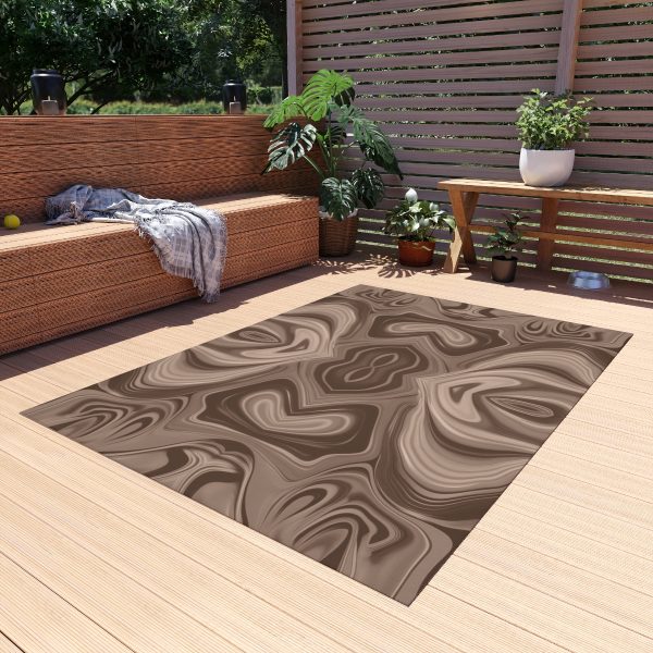 Lipnotic Kaleidoscope Background In Almondine 04 - Outdoor Rug - Image 15