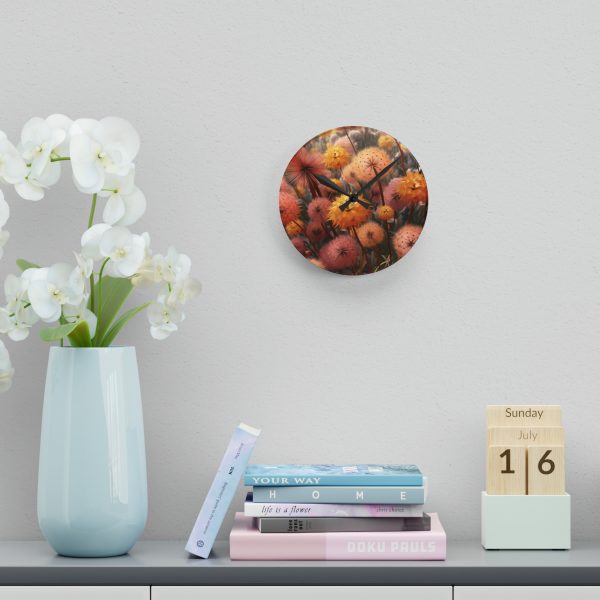 Autumn Dandelion Dream - Acrylic Wall Clock - Image 12