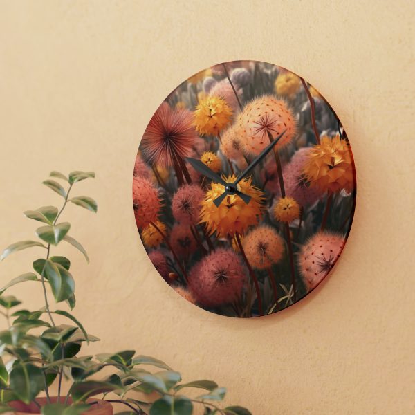 Autumn Dandelion Dream - Acrylic Wall Clock - Image 15