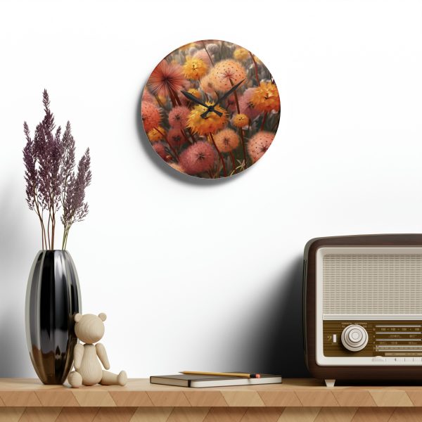 Autumn Dandelion Dream - Acrylic Wall Clock - Image 16