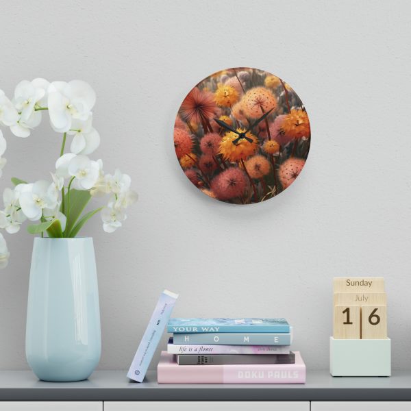 Autumn Dandelion Dream - Acrylic Wall Clock - Image 18