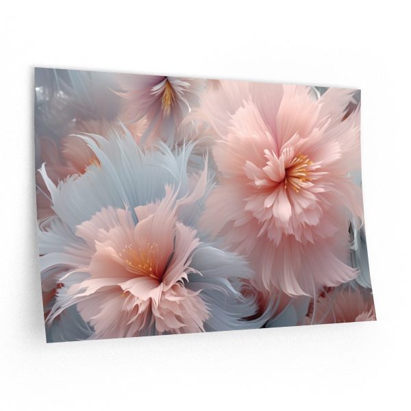 Powder Pink and Baby Blue Feathery Floral  - Wall Decals - Image 5