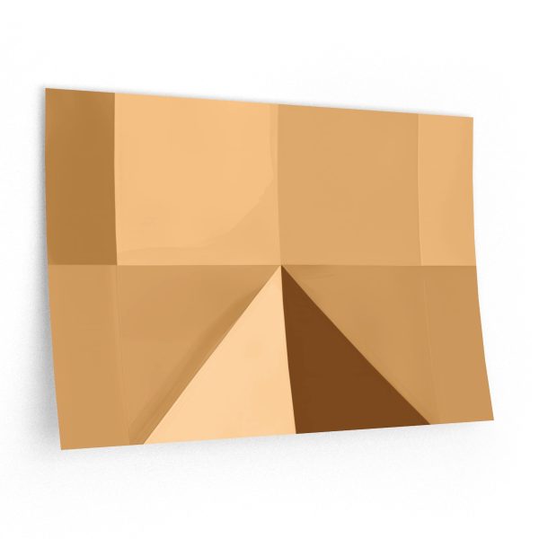 Soft Geometric Pyramid 01 in Honey Yellow Tone - Wall Decals - Image 6