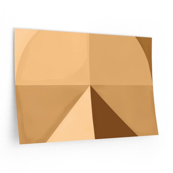 Soft Geometric Pyramid 02 in Honey Yellow Tone - Wall Decals - Image 5